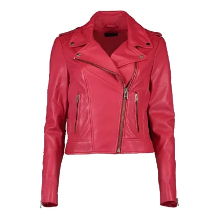 Hannah Brown The Bachelorette Hot Pink Leather Jacket