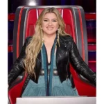Kelly Clarkson The Voice Leather Jacket - Image 3