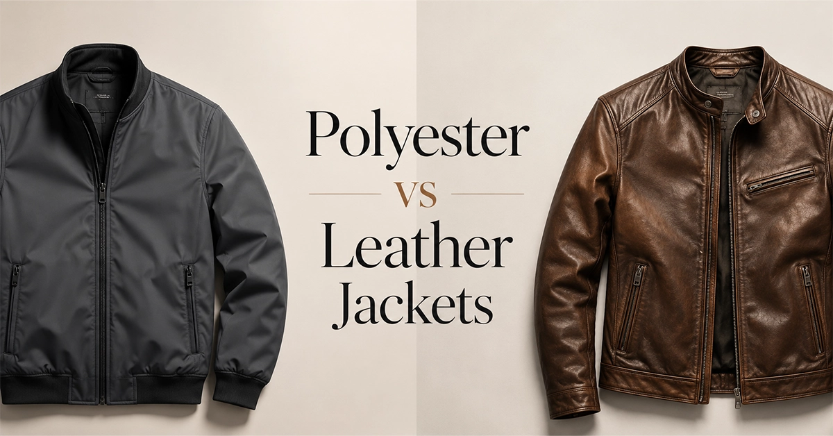 Polyester vs Leather Jackets