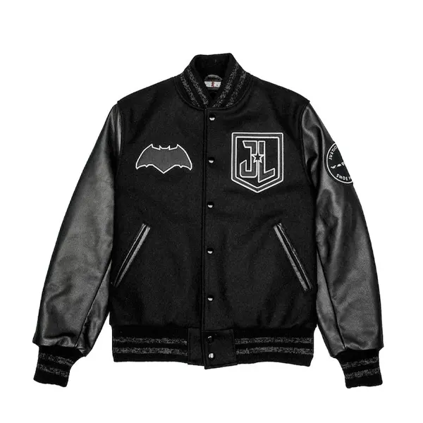 batman justice league varsity jacket