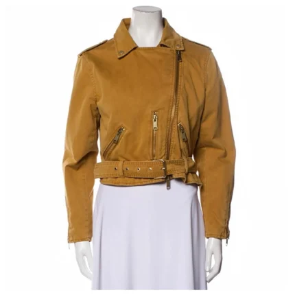 Fire Country Diane Farr Yellow Leather Jacket
