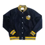 Michigan Wolverine Sailor Hat Script Navy Jacket
