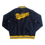 Michigan Wolverine Sailor Hat Script Navy Jacket - Image 2