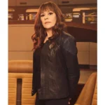 Star Trek Picard Marina Sirtis Black Leather Jacket