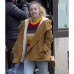 Sydney Sweeney The Voyeurs Brown Cotton Jacket