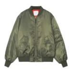 Women's Leon Army Green Bomber Jacket