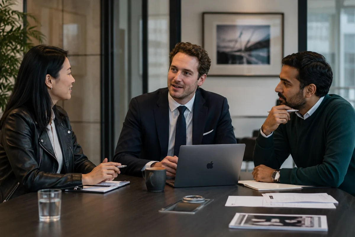 Power dressing corporate meeting