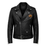 Jack-O-Lantern Pumpkin Leather Jacket
