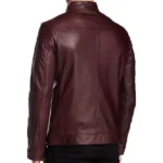 The Flash Stephen Amell Burgundy Leather Jacket