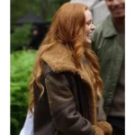 Abigail Cowen Fate Bloom S02 Shearling Brown Jacket