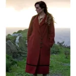 Kerry Condon The Banshees of Inisherin Red Wool Coat - Image 2