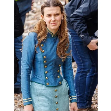 Millie Bobby Brown Enola Holmes 2 Military Wool Jacket