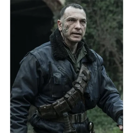The Walking Dead Daryl Dixon Romain Levi Black Satin jacket