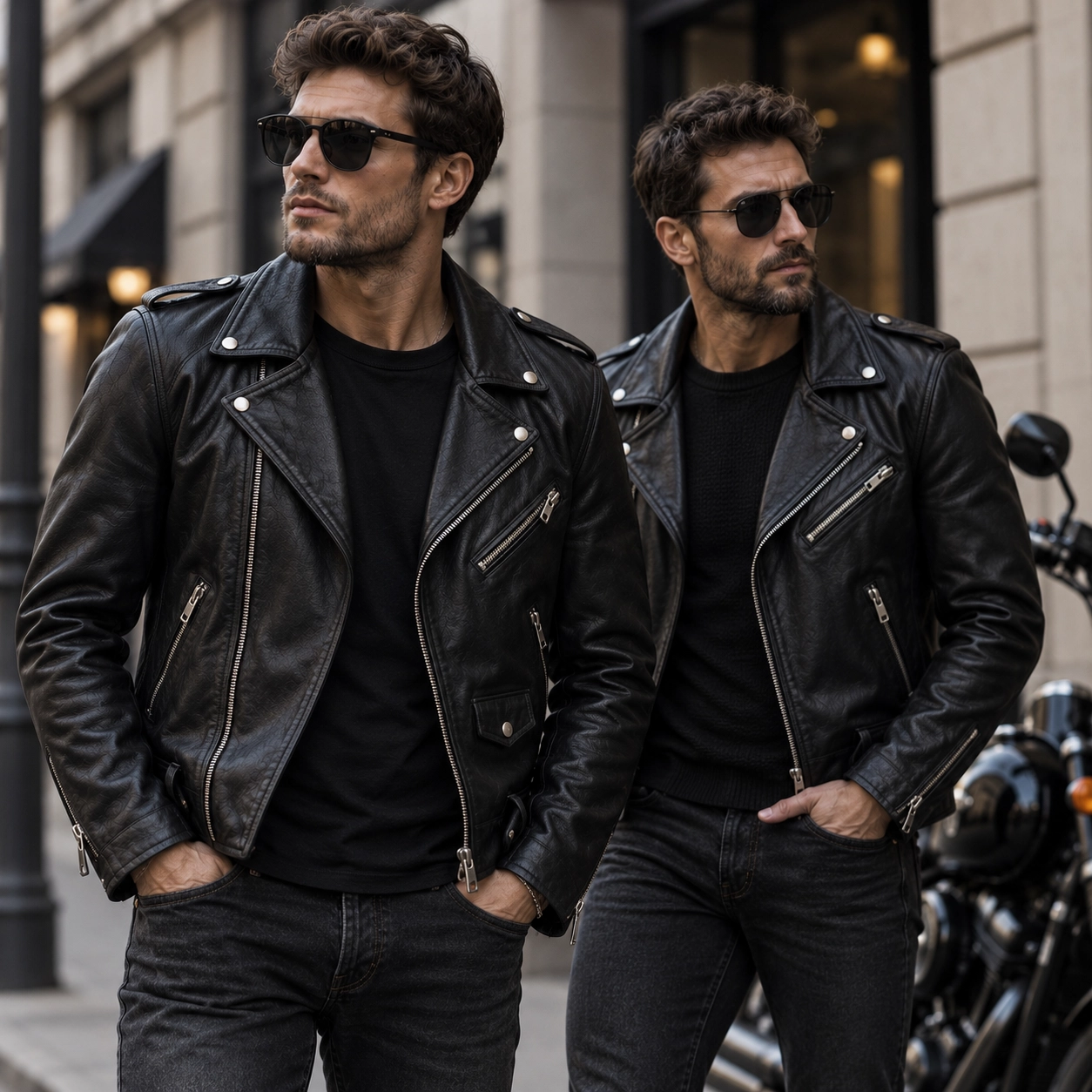 Biker Leather Jackets For Men