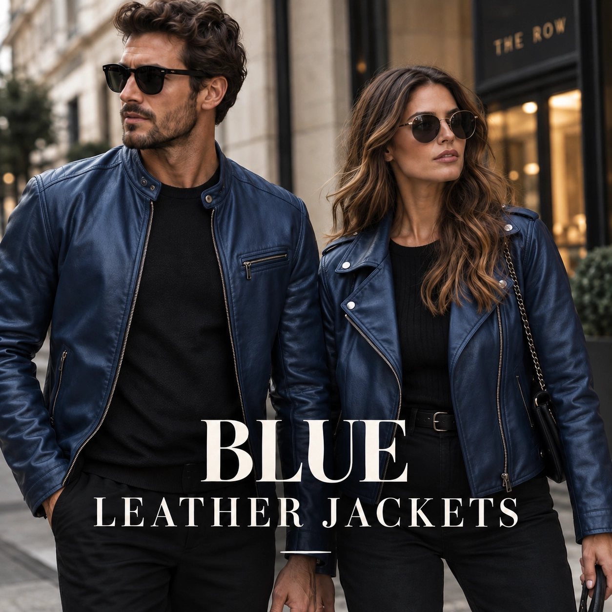 Blue Leather Jackets for Men and Women