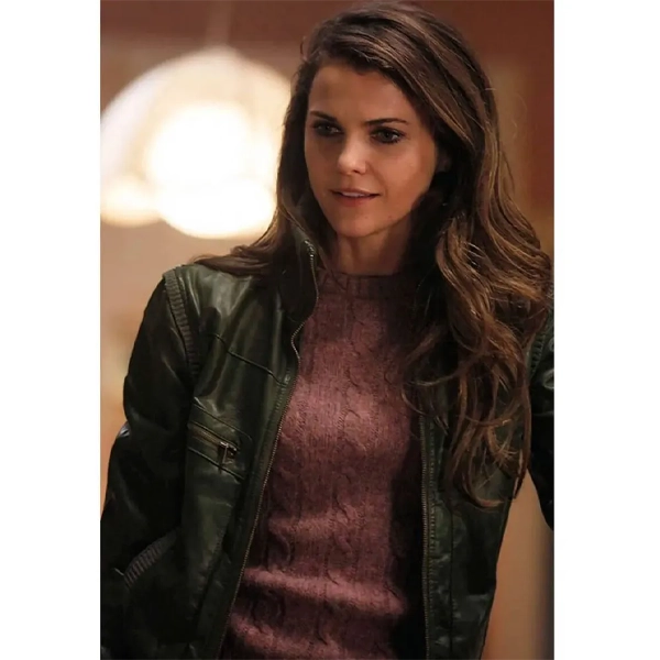 Keri-Russell-The-Americans-Green-Leather-Jacket Keri Russell The Americans Green Leather Jacket