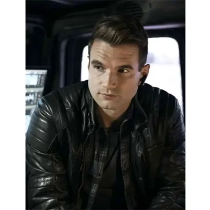 S.W.A.T. Season 3 Alex Russell Black Leather Jacket