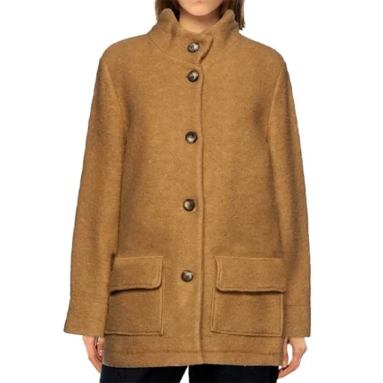 Stranger Things Season 3 Natalia Dyer Brown Coat
