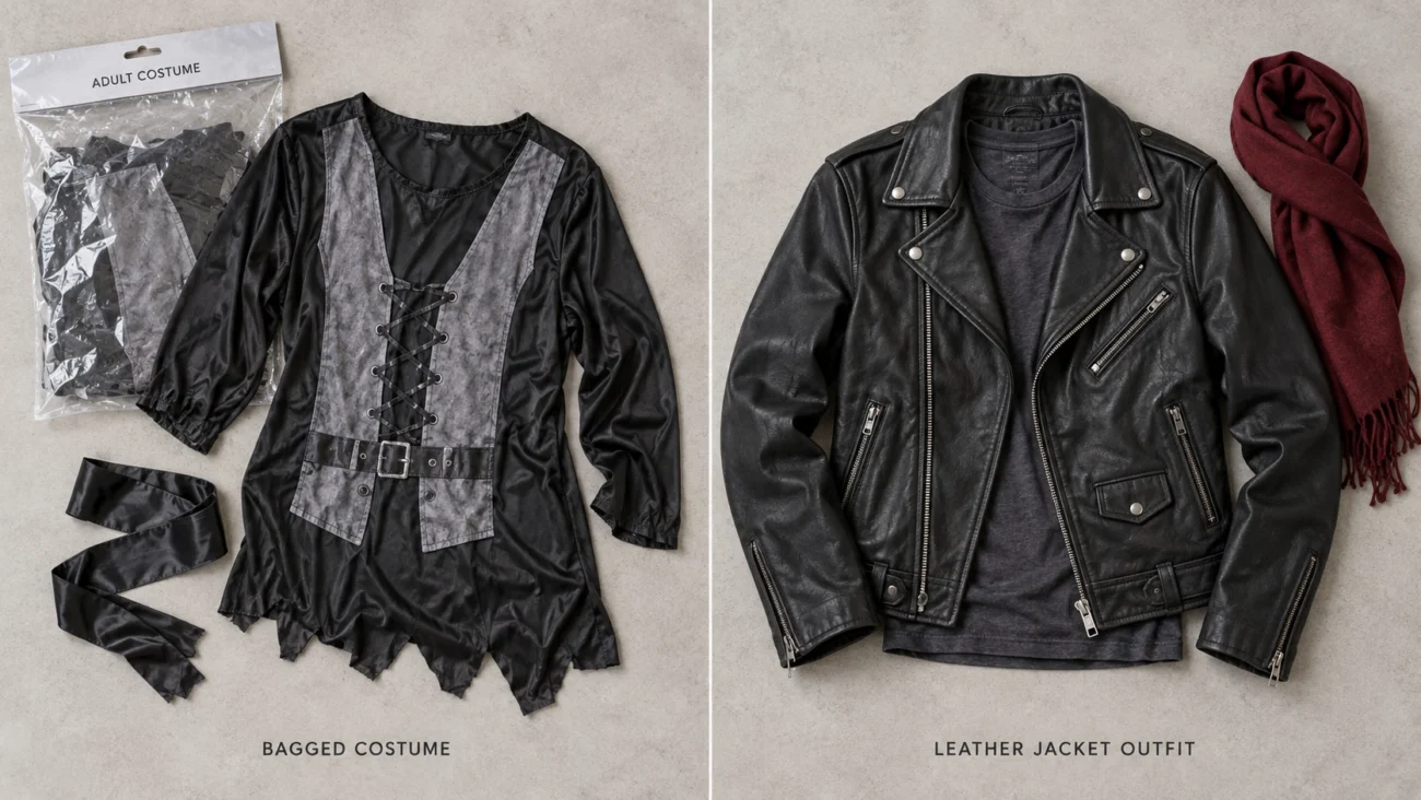 Bagged costume vs leather jacket