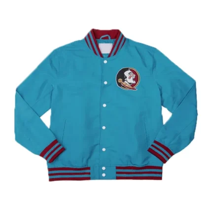 Florida State Seminole Turquoise Satin Jacket