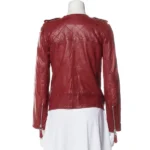 Scandal Katie Lowes Red Leather Jacket - Image 3