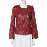 Scandal Katie Lowes Red Leather Jacket