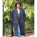 Suspicion Elizabeth Henstridge Grey Wool Coat - Image 2