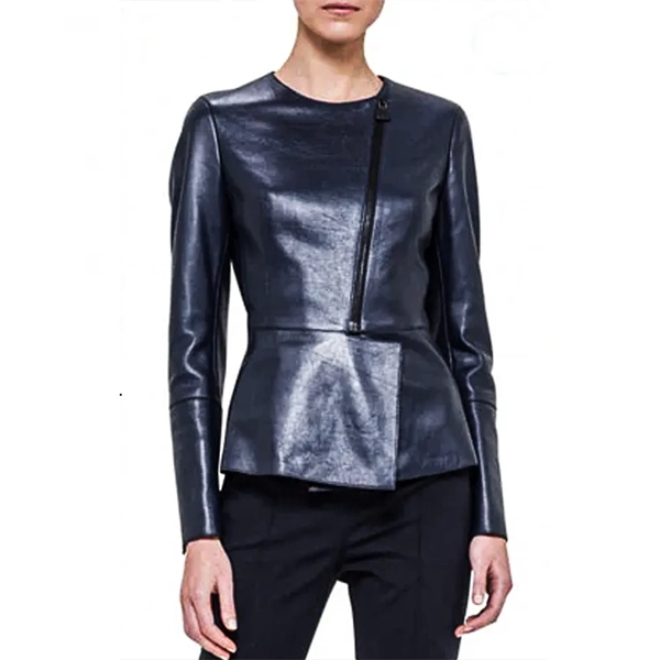 The-Good-Wife-Julianna-Margulies-Peplum-Leather-Jacket The Good Wife Julianna Margulies Peplum Leather Jacket