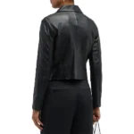 Women's Vince Zip Front Leather Jacket - Image 3